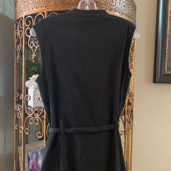 Summer/Beach Button Down Shirtdress Sleeveless - Picture 4 of 5